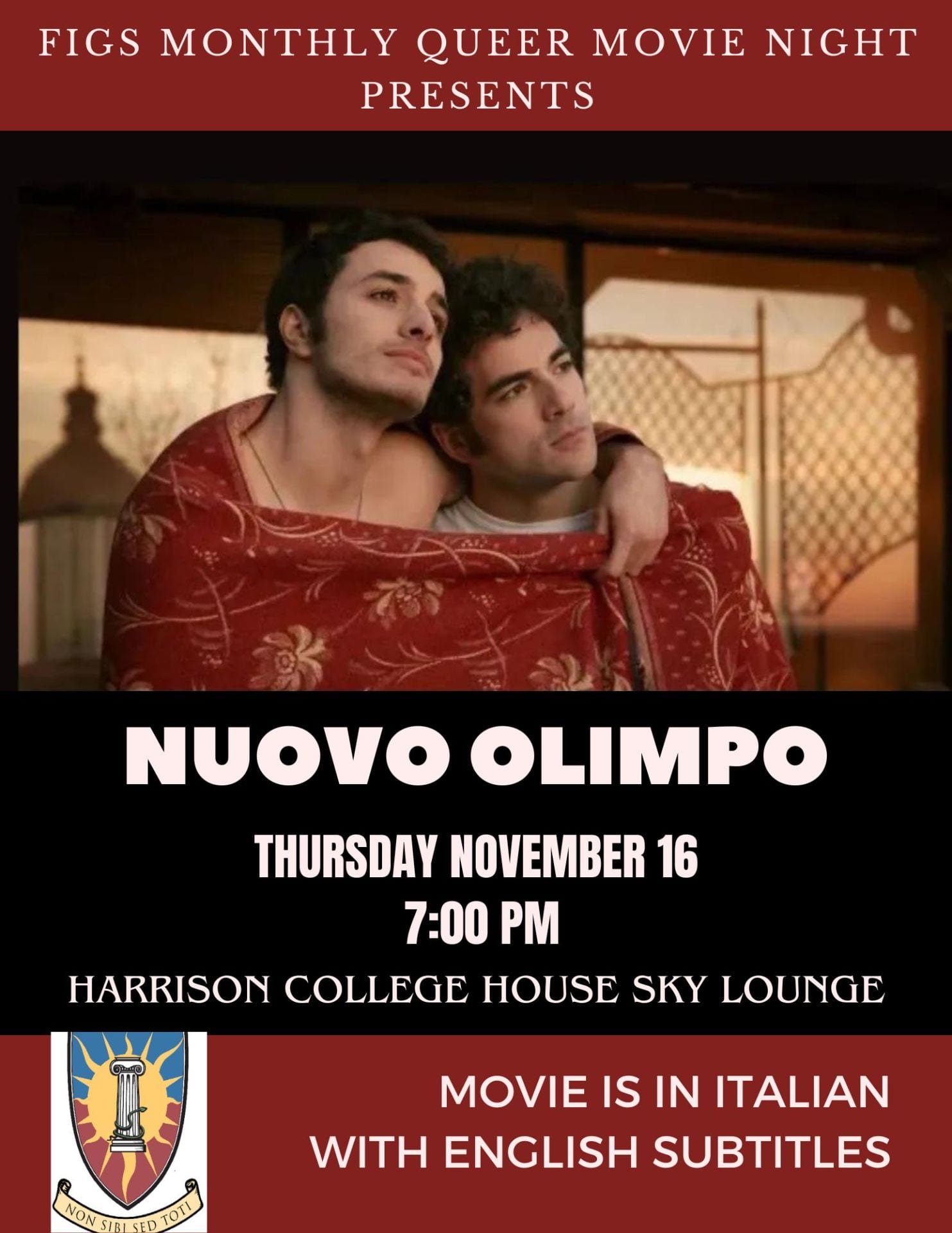 November queer movie night poster