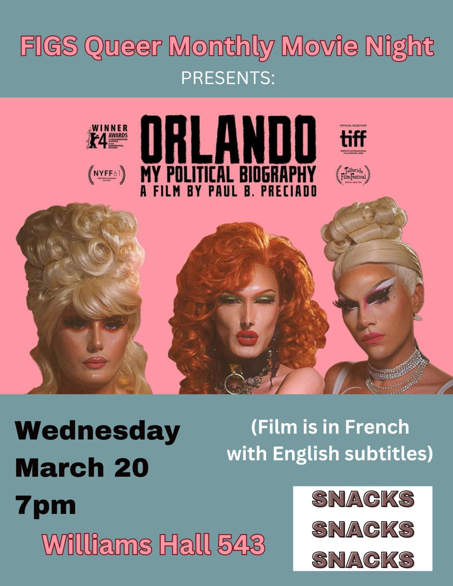 March Queer Movie Night poster